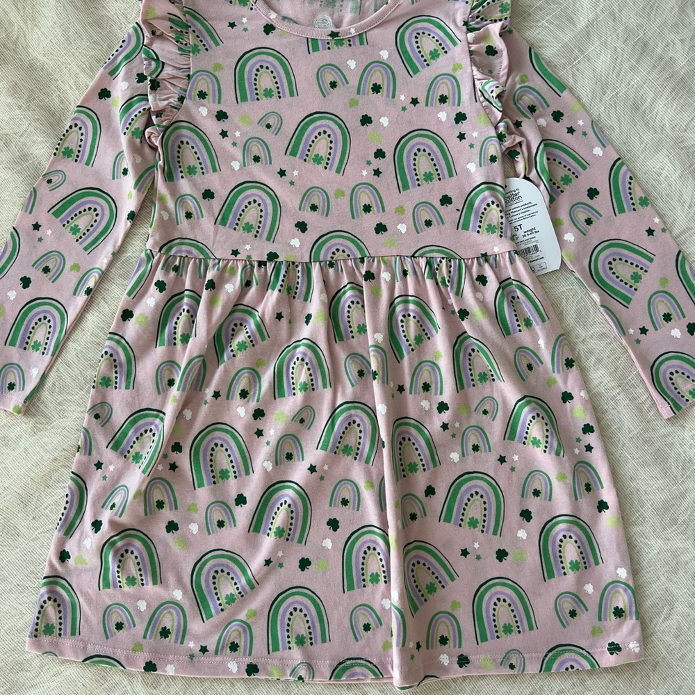 Wonder Nation Pink Long Sleeve Dress